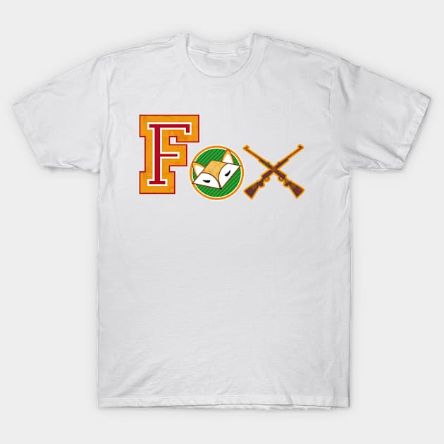 Fox varsity patches T-Shirt by Kisho